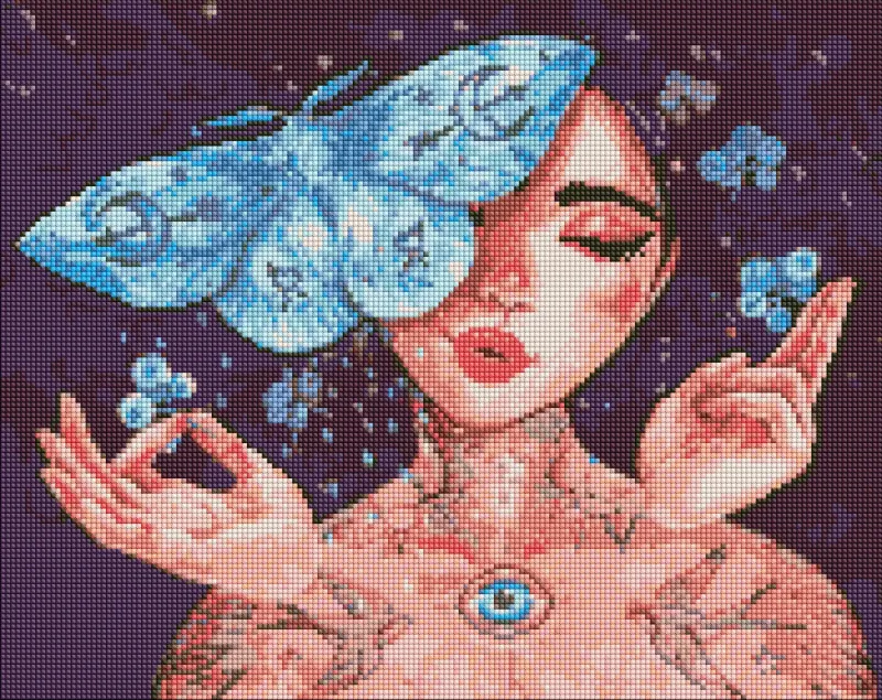 Алмазна мозаїка - Дотик метелика ©lesya_nedzelska_art