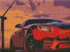 Diamond mosaic without frame - Steel power