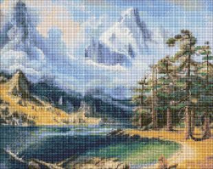 Алмазная мозаика - Зимнее дыхание ©ArtAlekhina по мотивам Albert Bierstad