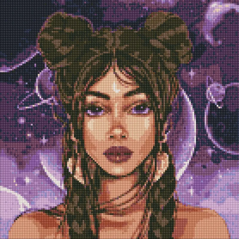 Алмазна мозаїка - Космічний погляд ©lien_illustration