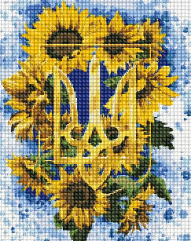 Алмазна мозаїка - Сонячний тризуб ©chervonavorona_artist