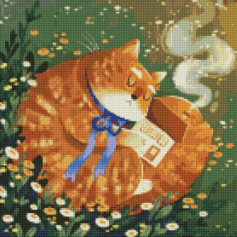 Алмазна мозаїка - Пухнастий хранитель ©tanie_art
