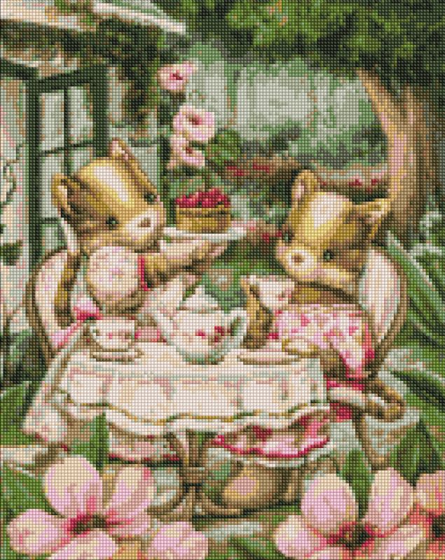 Diamond mosaic - Tea party for girlfriends ©tanya_bonya