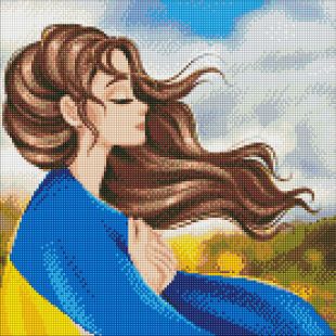 Алмазная мозаика - Сердце Украины ©krizhanskaya
