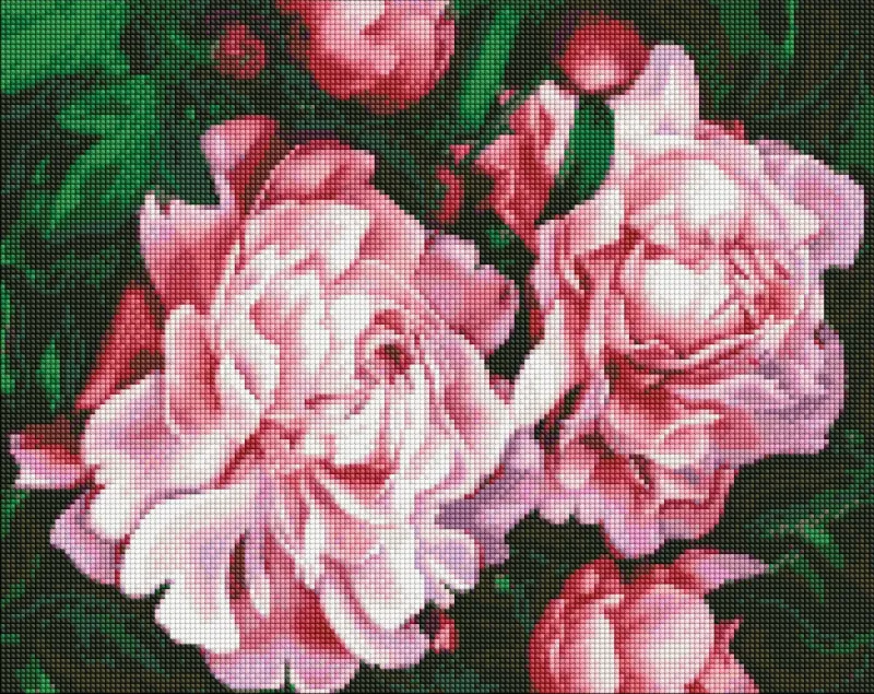 Алмазна мозаїка - Пишне цвітіння ©Popova Josephine