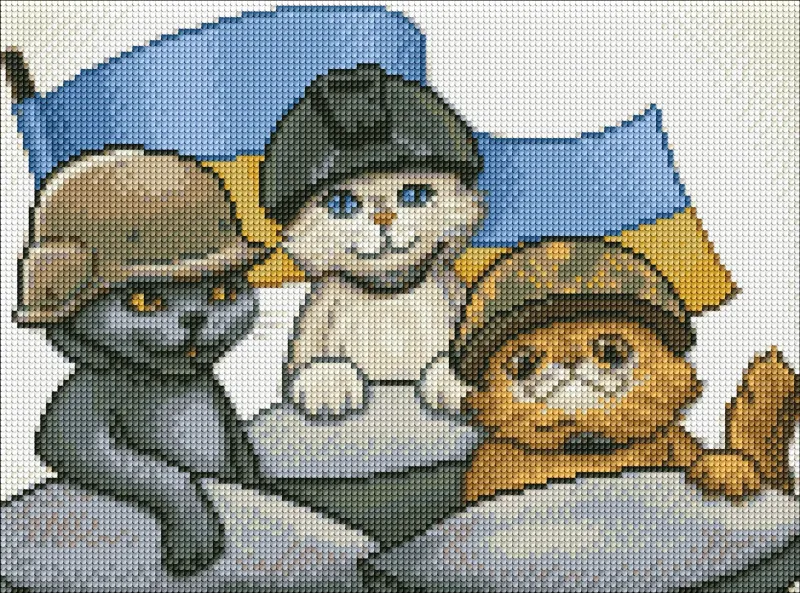 Алмазна мозаїка - Пухнаста оборона ©art.irina.pass