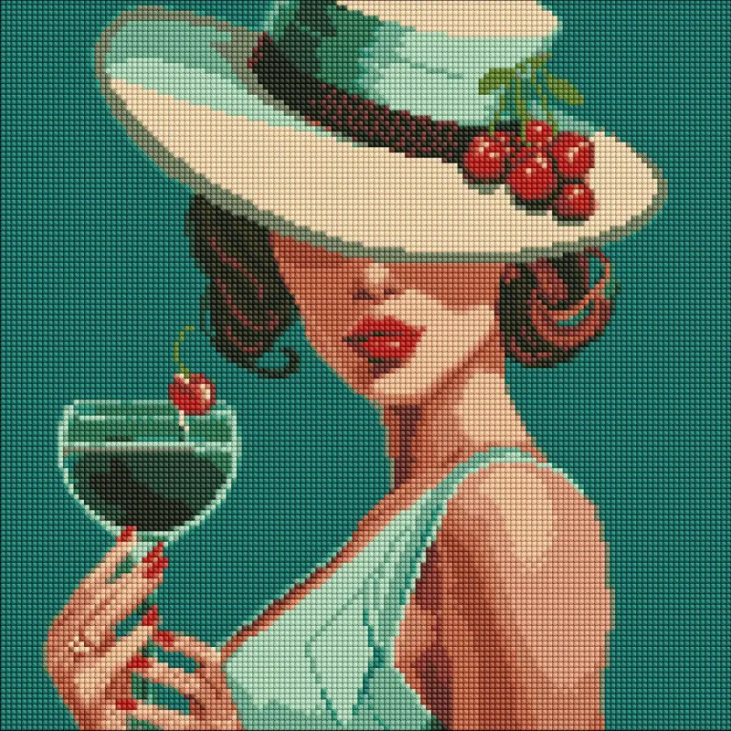 Алмазна мозаїка без підрамника - Блю Кюрасао ©art_selena_ua