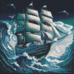 Алмазная мозаика - Шторм на море ©art_selena_ua