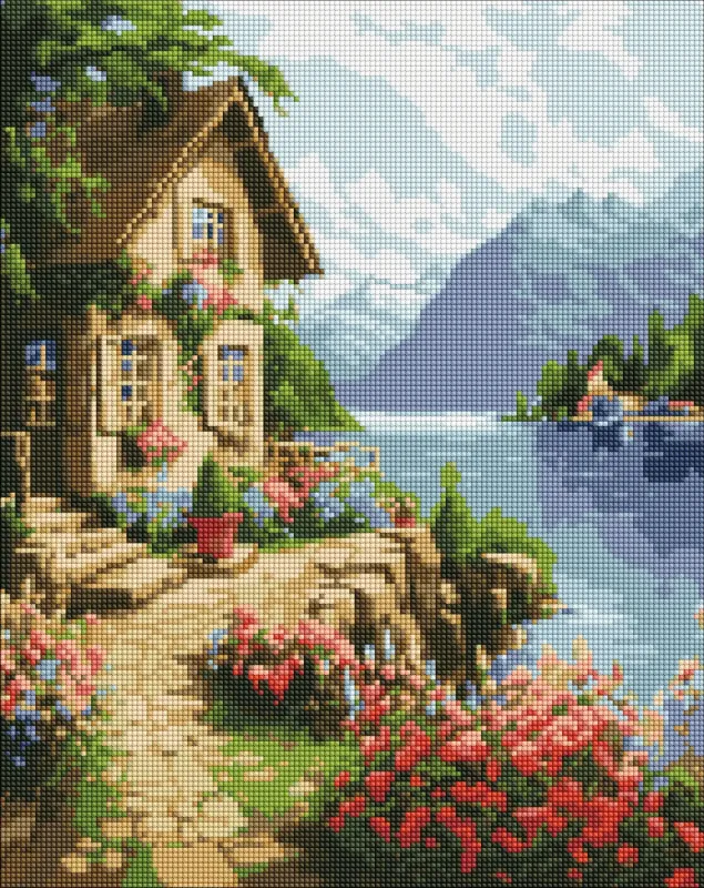 Алмазна мозаїка - Будиночок садівниці ©art_selena_ua