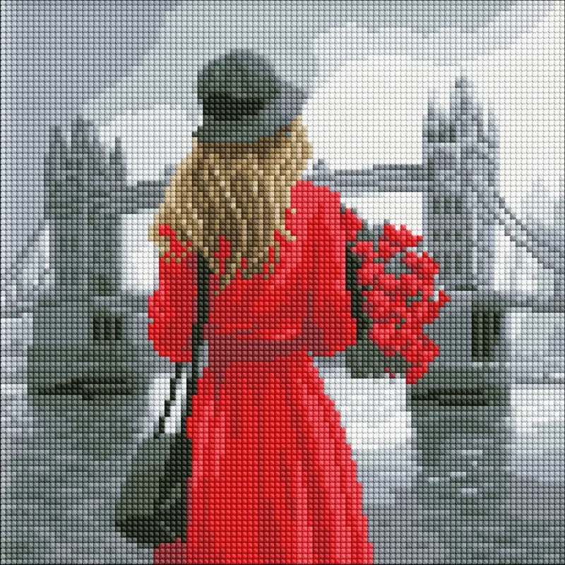 Алмазна мозаїка без підрамника - Туманний Лондон ©art_selena_ua