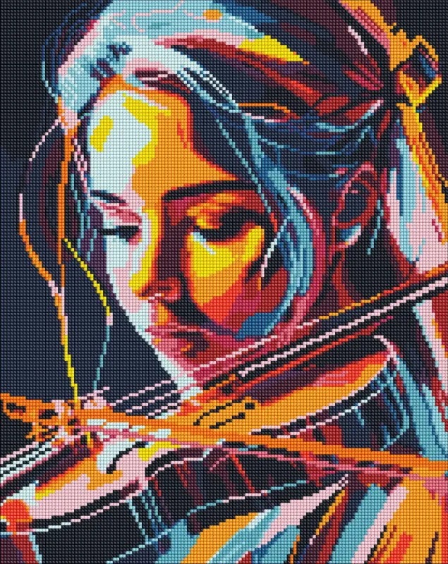 Алмазна мозаїка - Віртуозна скрипалька ©art_selena_ua