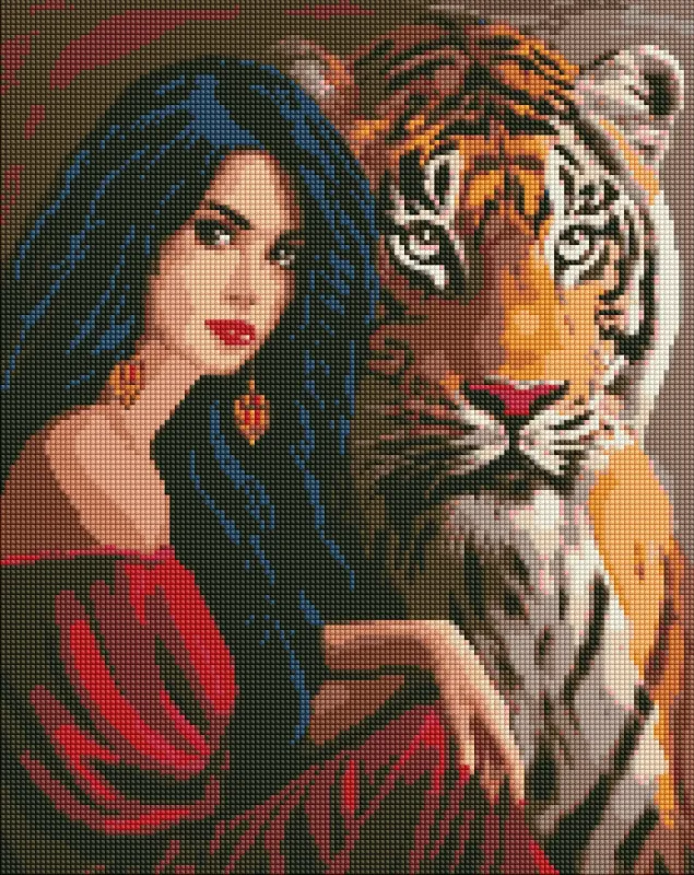 Алмазная мозаика - Власть красоты с голограммными стразами (AB) ©art_selena_ua