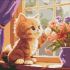 Diamond mosaic - Cheerful kitten ©art_selena_ua