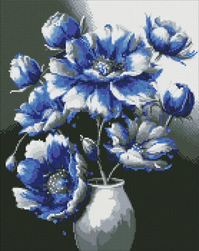 Алмазна мозаїка - Досконалість ліній з голограмними стразами (AB) ©art_selena_ua