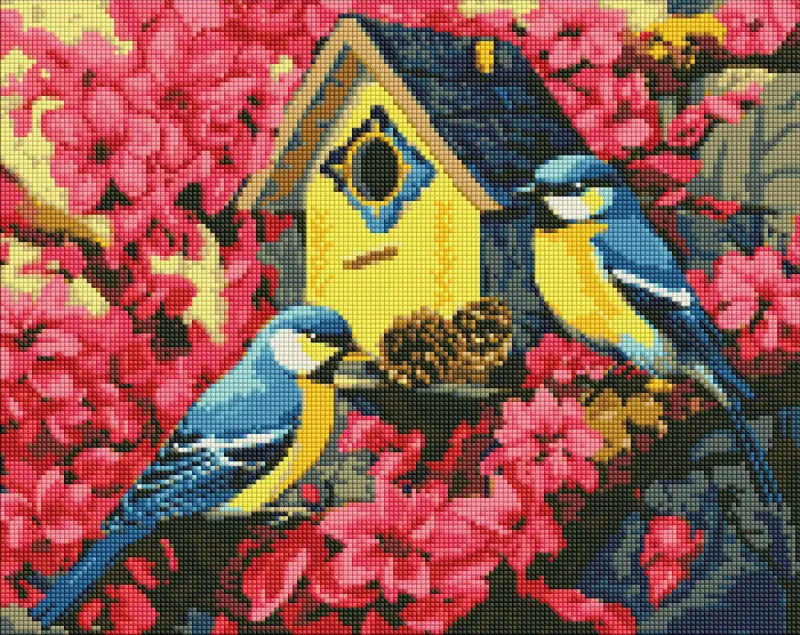 Алмазна мозаїка - Затишна шпаківня ©art_selena_ua