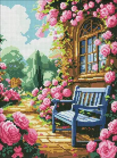 Алмазна мозаїка без підрамника - Квітковий сад ©art_selena_ua