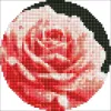 Diamond mosaic - Perfect rose with hologram rhinestones (AB) ©art_selena_ua
