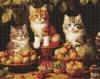 Алмазна мозаїка - Котики і фрукти ©art_selena_ua