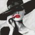 Diamond mosaic - The lady in the hat ©art_selena_ua