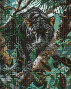 Алмазна мозаїка - Граціозна пантера ©art_selena_ua