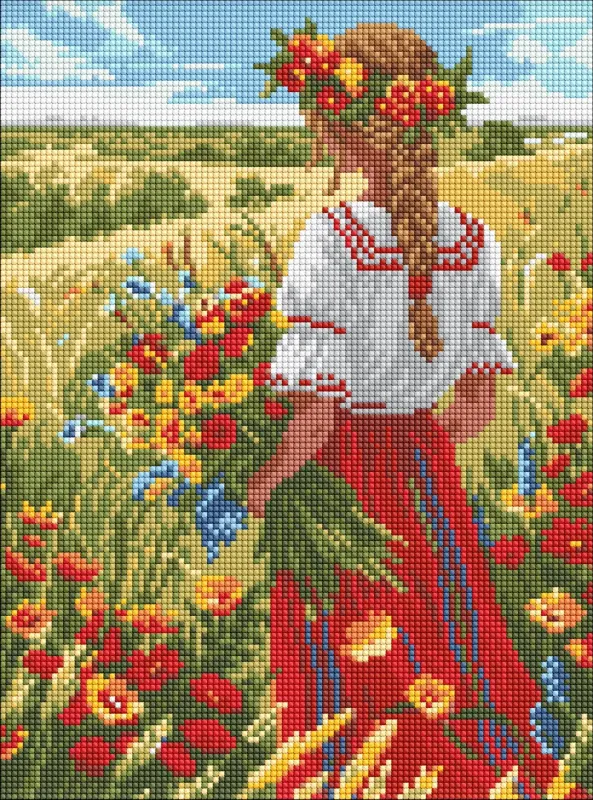 Алмазная мозаика - В родных полях ©art_selena_ua