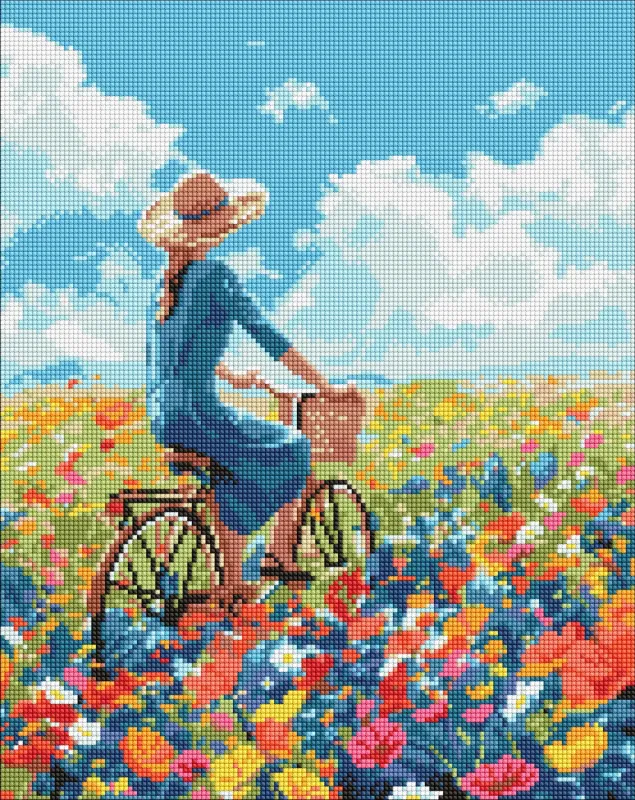 Алмазная мозаика - Поездка в цветах ©art_selena_ua