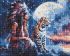 Diamond mosaic - A girl and a leopard ©art_selena_ua