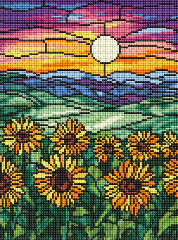 Алмазна мозаїка - Поле соняшників ©art_selena_ua