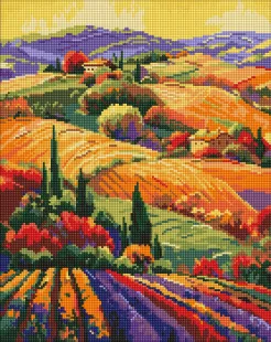 Алмазна мозаїка - Барвистий краєвид ©art_selena_ua