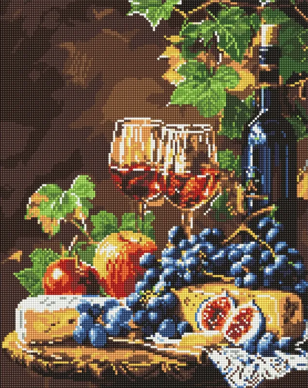 Алмазная мозаика - Любимое вино ©art_selena_ua