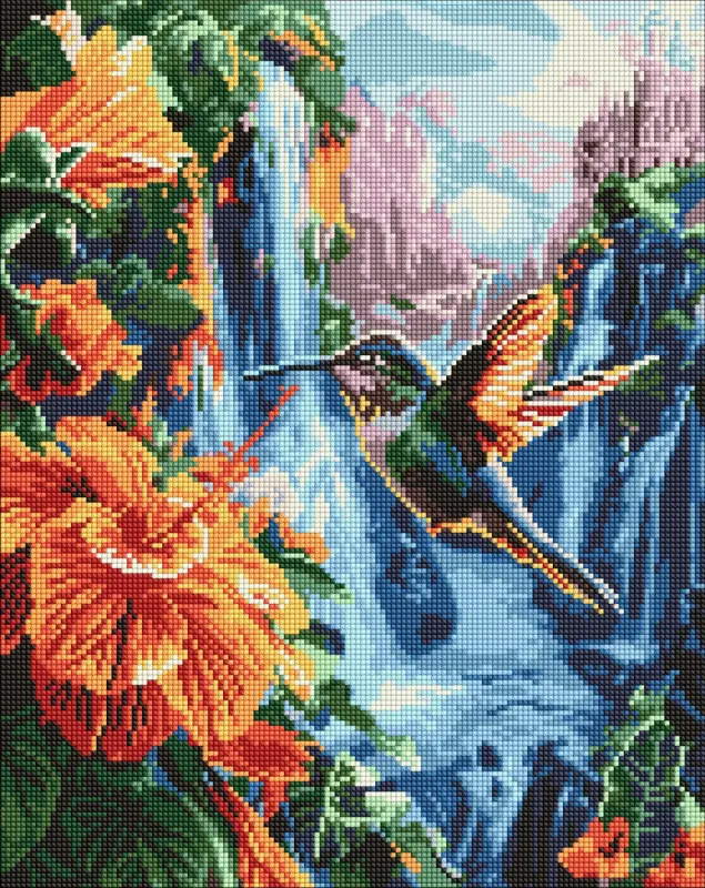 Алмазна мозаїка - Тропічна пташка ©art_selena_ua