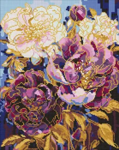 Алмазна мозаїка - Квітковий калейдоскоп ©victoria_art___