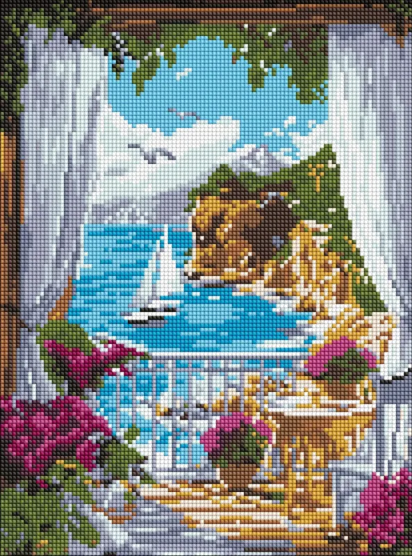 Алмазная мозаика - Солнечная гавань ©art_selena_ua