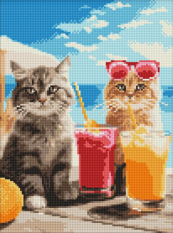 Алмазна мозаїка - Котики на відпочинку ©art_selena_ua