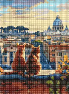 Алмазна мозаїка - Котики у Римі ©art_selena_ua