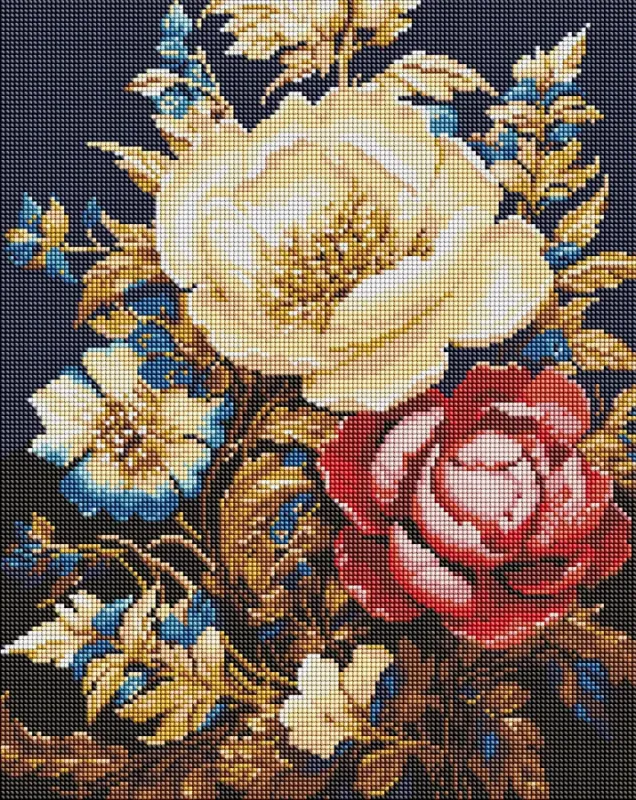 Алмазная мозаика - Цветочное чудо ©victoria_art___