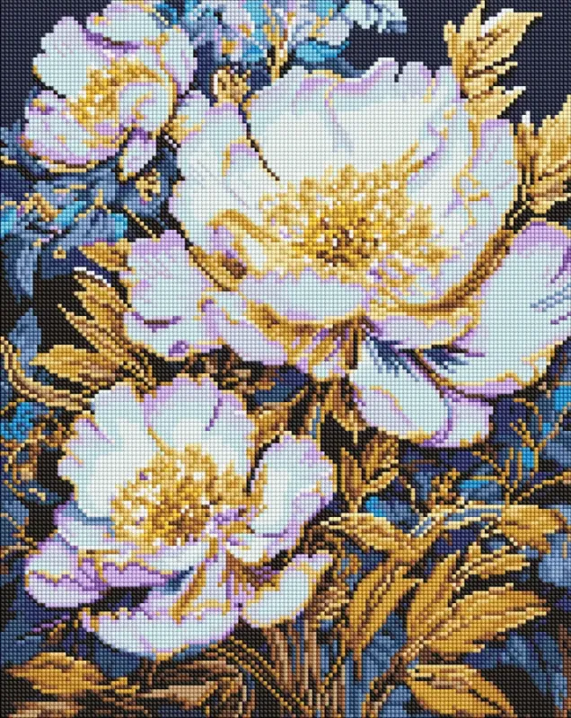Алмазная мозаика - Элегантные цветы©victoria_art___