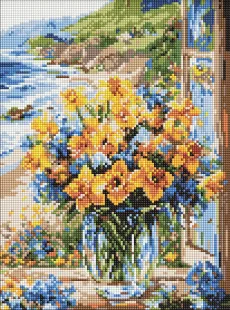 Алмазна мозаїка - Квіткове узбережжя ©art_selena_ua