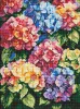 Diamond mosaic - Multicolored hydrangeas ©art_selena_ua