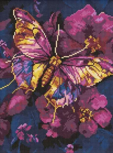 Алмазна мозаїка - Золотий метелик ©art_selena_ua