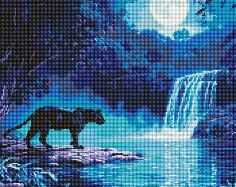 Алмазная мозаика - Ночной хищник ©art_selena_ua