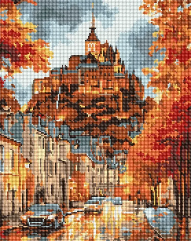 Алмазна мозаїка - Осіннє містечко ©art_selena_ua