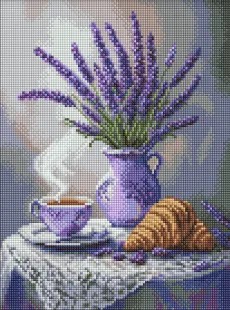 Алмазна мозаїка - Лавандовий натюрморт ©art_selena_ua