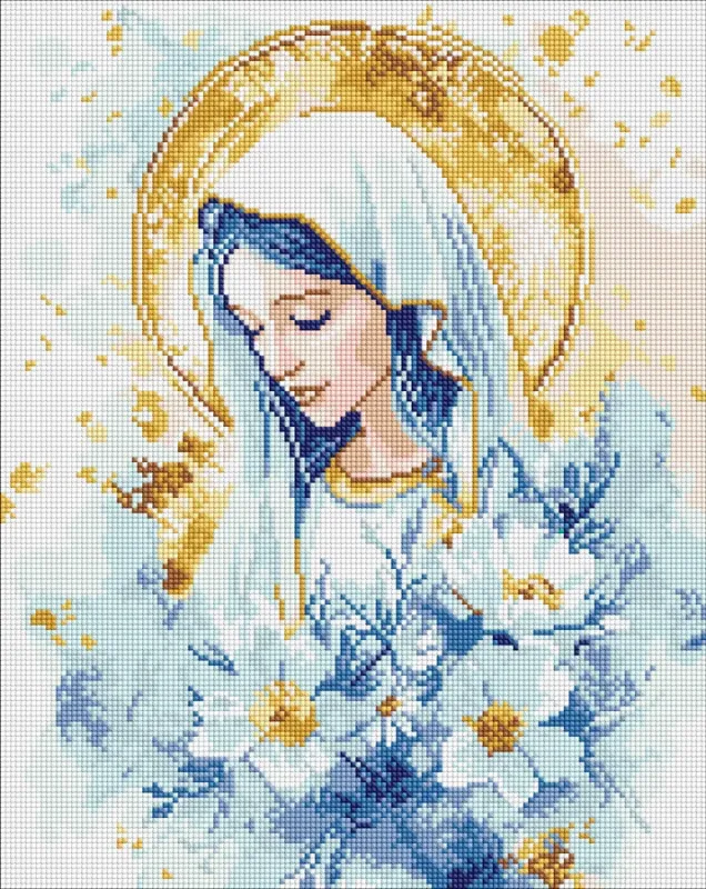 Алмазна мозаїка - Небесна Марія ©art_selena_ua