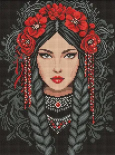 Алмазна мозаїка - Незламна українка ©art_selena_ua