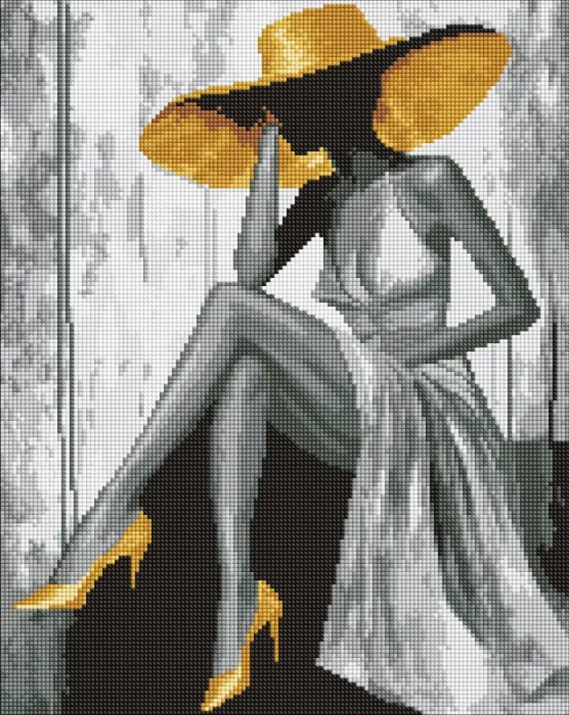 Алмазная мозаика - Золотая дама ©art_selena_ua