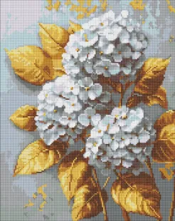 Алмазна мозаїка - Золота гортензія ©art_selena_ua