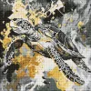 Diamond mosaic - Golden turtle ©art_selena_ua