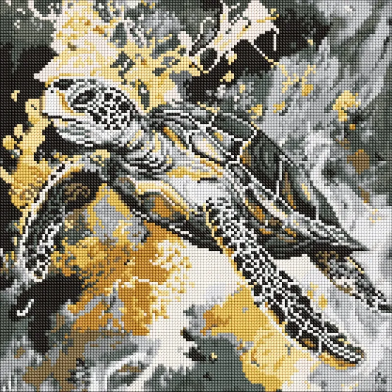 Diamond mosaic - Golden turtle ©art_selena_ua