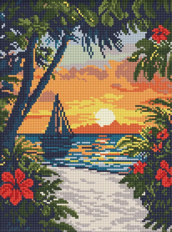 Алмазна мозаїка - Краса тропіків ©art_selena_ua